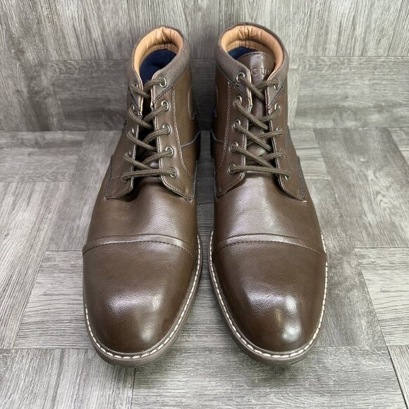 Guess GMDANE-R Men's size 12 Brown Leather Boots - Picture 5 of 9